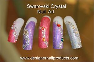 swarvoski crystals Nail Art